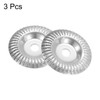 HARFINGTON 3Pcs Wood Carving Disk Grinder Wheel 4" Rotary Tool