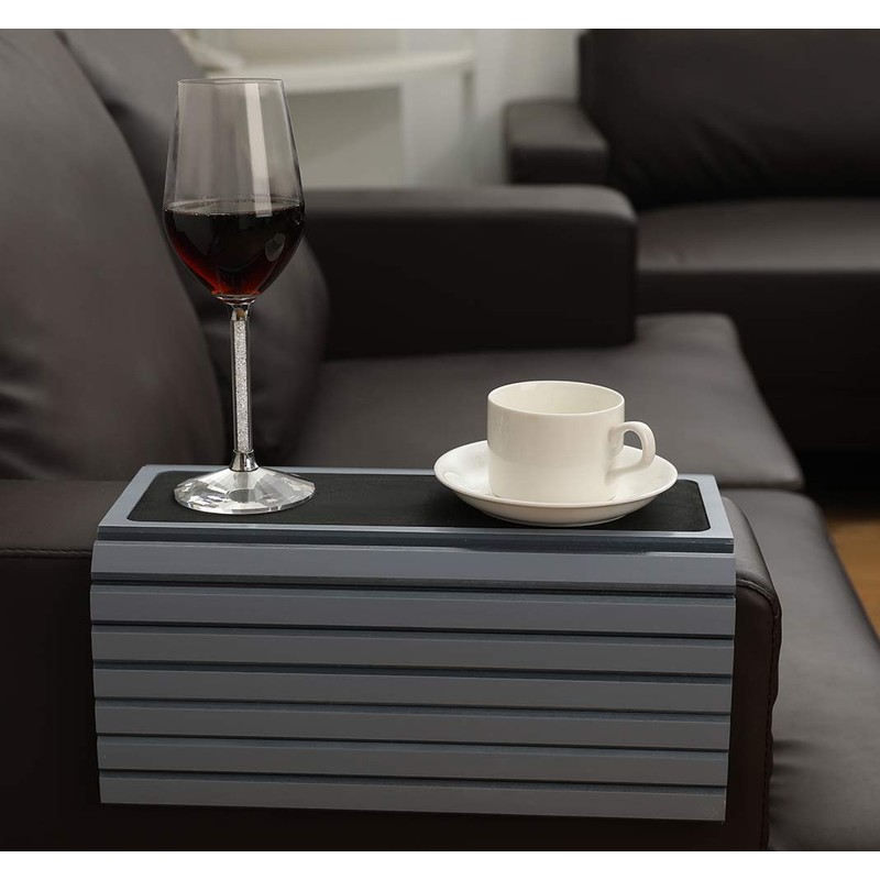 GEHE Couch Arm Tray Table, Flexible/Foldable Sofa Arm Tray, Couch