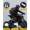 Large Black Helmet Backpack for Motorcycle Riders, Waterproof Large Capacity