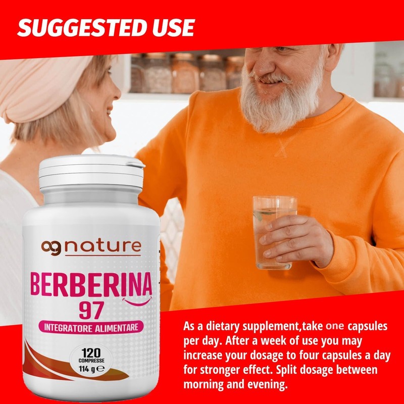 AG nature Berberina HCL 500 mg 120 Tablets - Natural