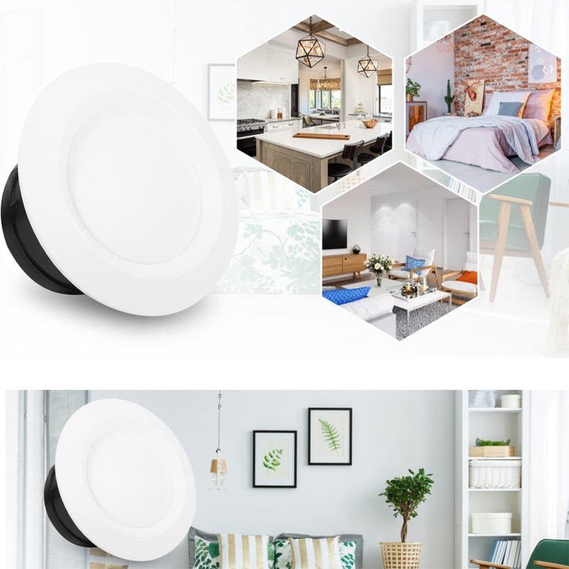 75 mm white plate valve, ABS adjustable vent cover on