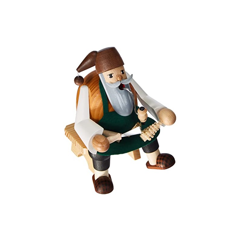 KWO Sapling Carver Smoking Men Incense Holder, 15 cm, Wood,