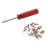 Tyre Valve Core Insert 50 pcs with Remover Tool for