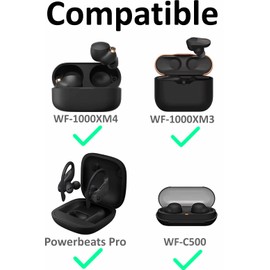 A-Focus [8 Pairs] WF-1000XM5 WF-1000XM4 Ear Hooks Tips 【 Memory Foam & Silicone 】 Soft Replacement Comfortable Earbud Tips Wingtip Compatible with Sony WF-C700N WF-C500, 23515H