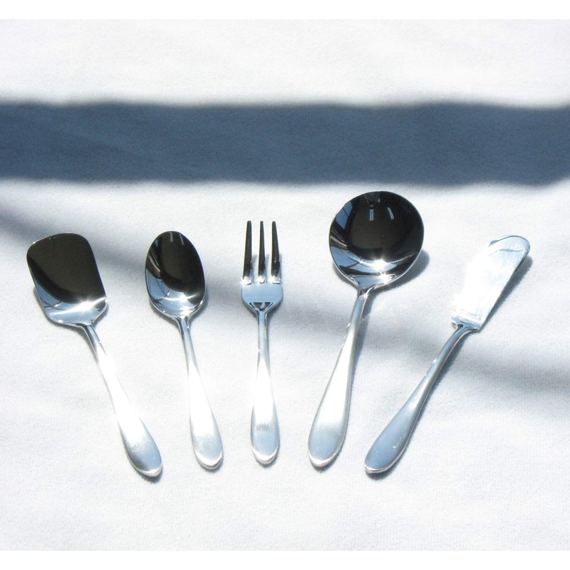 Nagao Tsubamesanjo Bouillon Spoon, 5 + 1 set, 5.6 inches