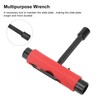EVTSCAN Skateboard T-Tool, 3-Hole Skate Wrench, for Repairing, Adjusting, Assembly,