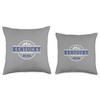 Vintage Kentucky Bluegrass State Throw Pillow