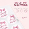 Sweet Sixteen Favor Bag Stickers: 120 Paper Stickers 1.6 Inch
