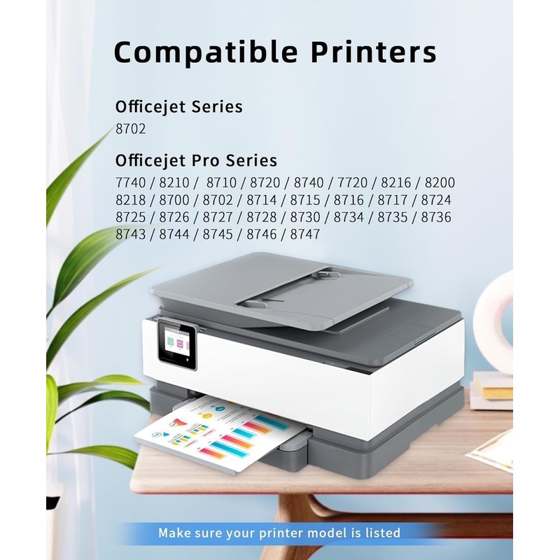 Q-image Compatible 952XL Ink Cartridges Replacement for 952 952XL Ink