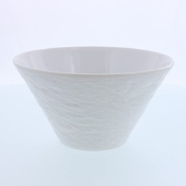 EAST table Trapezoid Bowl, L, 7.5 inches (19 cm), Slate Style, White