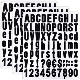 Number Stickers Large Alphabet Waterproof Stickers Letter Stickers Number Stickers Number Labels Navar (3 5cm Numbers)