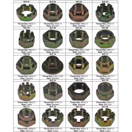 KOTEK CV Axle Nut M24x1.5 Castle NUT-20 for SUBARU Brat 82-87 (2-Pack)