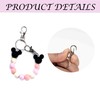 Eybila Mouse Ear Holder for Backpack Beaded Lanyard Keychain Park
