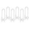 6 Pack Upgrade U-Shaped Sliding Cabinet Locks Multifunctional Child Safety