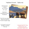 Thomas Joseph Highland Sunset Table Mat Sheep Gift