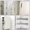 Weysat 4 Pcs Mirror Closet Door Pulls Handle Adhesive Self