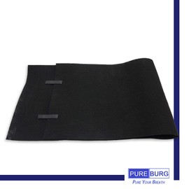 PUREBURG Carbon Filter,Cut-to-Fit Carbon Pad 16 x 48 inches for Air Filter Charcoal Sheet fits Range Hoods Furnace Filters removes Odor VOC Parts Accessories Replacement,1-Pack