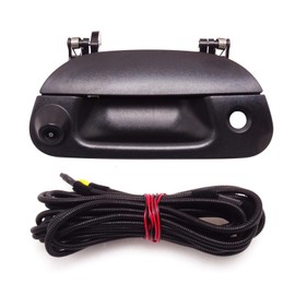 Tailgate Handle Backup Camera Replacement for Ford F150 1997-2004 F250 F350 F450 F550 1997-2007 with Extension Cable Wiring Harness Kit | IP68 Waterproof | HD Camera | Parking Grid Lines Available