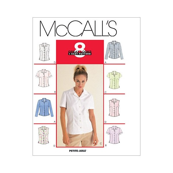 McCall's Patterns M2094 Misses' Tops, Size B (8-10-12)