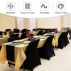JALANCY 1 Pack Black Stretch Polyester Spandex Chair Covers Universal