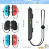 Switch Joycon用 リストストラップ 1組 ゲームパッドリストスト ストラップ交換用 ゲームコンソール用 リストストラップ 落下防止 締め付け調整可能