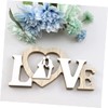 BIUDECO Wooden Letter Adornment Wedding Photo Prop Ornament for Aesthetic