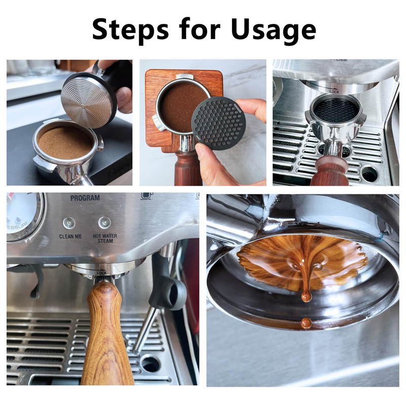 NEOUZA 53mm Espresso Puck Screen, 0.8mm Thickness Honeycomb Mesh Coffee