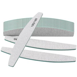 Pack of 12 Nail Files, Nail Files, Professional 180/180 Grit, Nail Files for Natural Nails, Nail Files Set, Washable and Reusable, Emery Board for Nail Care Styling, Double-Sided Professional