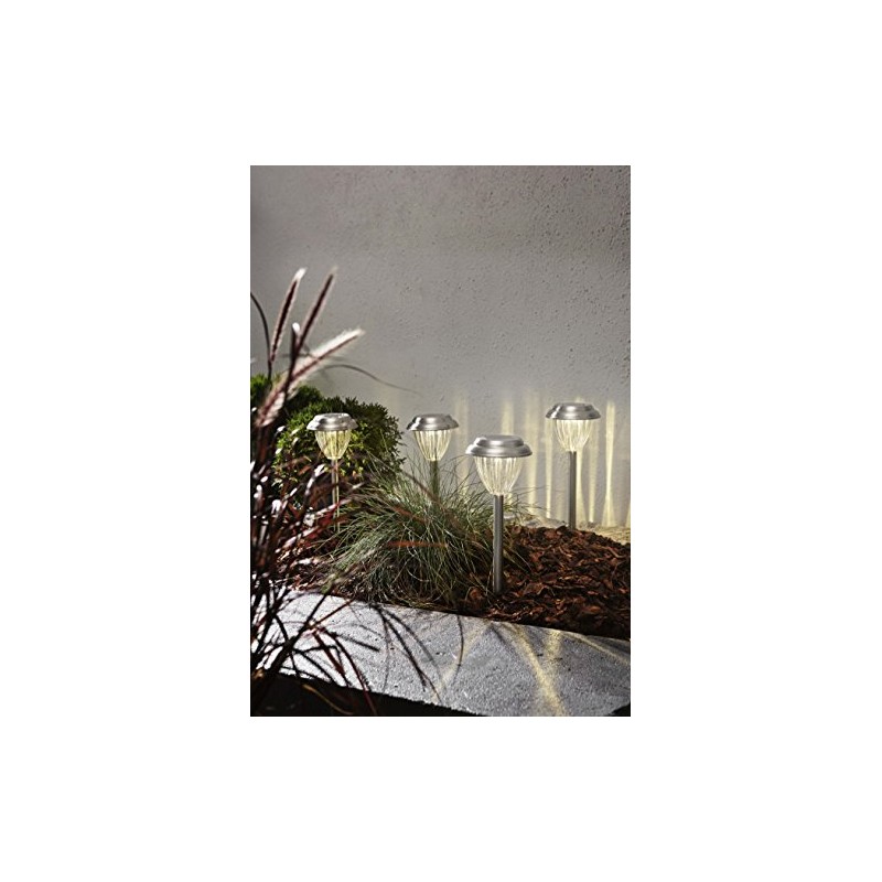 Best Season Solar Lighting, Palma, Silver, 12 x 28 x