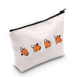TOBGB Anime Gift Chainsaw Pochita Gift Pochita Moods Cosmetic Bag Chainsaw Pochita Fan Merch Manga Lover Gift (Pochita Bag ca)