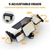 UME Solar Outdoor Lights 620 LED 4500LM, IP65 Waterproof Motion