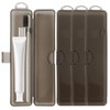 Mzario 4 PCS Toothbrush Travel Case, Travel Toothbrush Holder, Portable