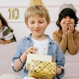 TONY & SANDY 10 Year Old Boy Birthday Gift, Adjustable Beaded Bracelets for Boys, Unique 10 Year Old Birthday Gifts Ideas for Boys Son Grandson Nephew Friend Happy 10th Party Decorations