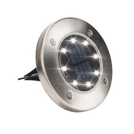 Solar Power Waterproof Stainless Steel Landscape 6 Color Changing LED Light Garden Light Pathway Light for Outdoor Lighting Auto On/Off