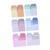 LALAFINA 12pcs Cute Pastel Stationery Memo Paper Stickers Fun Index
