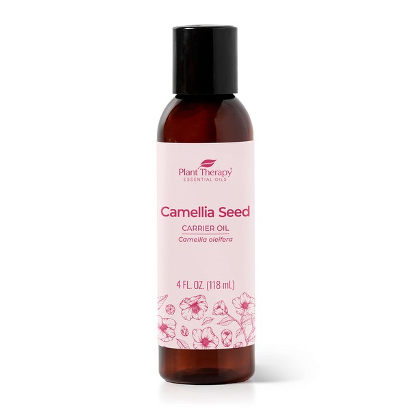 Plant Therapy Camellia Seed Carrier Oil 4 oz Base Oil for Aromatherapy, Essential Oil or Massage use