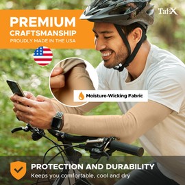 Tat2X Tattoo Cover Up Sleeve - Full Arm Sleeves Cover Tattoos at Work - Keep Tattoos Looking Fresh - Breathable Stay-Dry Fabric - Blocks 97% of UV Rays - Made in USA - Dark Navy - Extra Large/2XL - 1 Sleeve