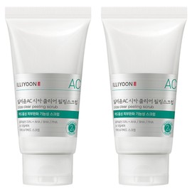 Illiyoon Cica Acne Clear Peeling Body Scrub Citrus Mint Flavor, 200g, 2 Pieces / 일리윤 시카 아크네 클리어 필링 바디스크럽 시트러스민트향, 200g, 2개