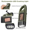 Mudder 4 Pack Hand Crank Solar Powered Flashlight Emergency Rechargeable