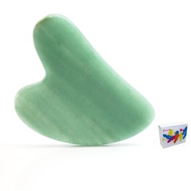 Samherome Gua Sha Facial Tools Guasha Tool Manual Massage Sticks for Jawline Sculpting and Puffiness Reducing for Face Body Relieve Muscle Tensions Reduce Festive Gifts (Green 1pcs)