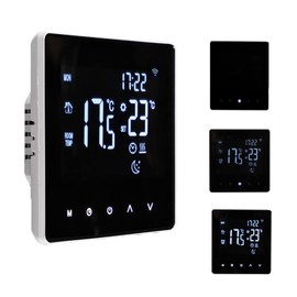 WiFi Smart Thermostat Temperature Controller for Water Heating LCD Display Touch Screen Week Programmable App Control Underfloor Heating Thermostats for Home Office School Hotel