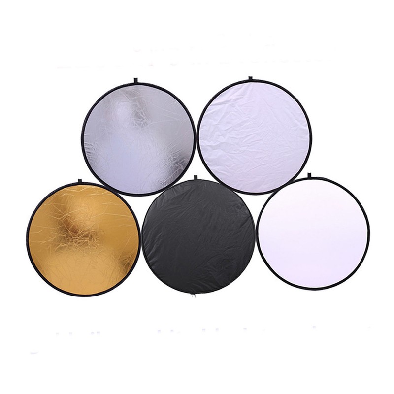 Light Reflector 80CM 5 in 1 Multi Disc Collapsible Circular