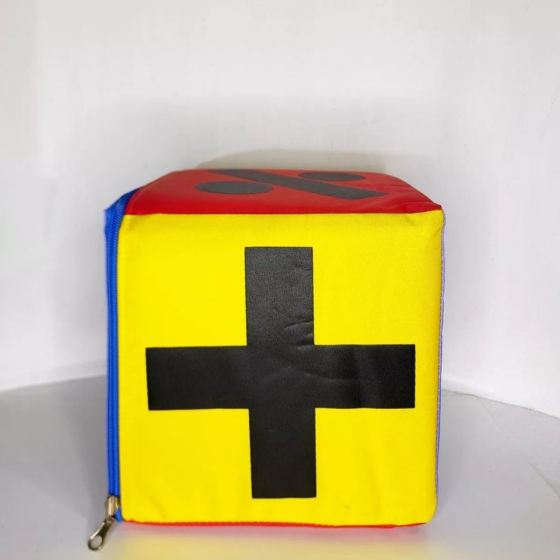 CASTILLO DIDÁCTICO Cubo Didáctico Aritmético Matemático 20x20cms. Espuma, Vinil