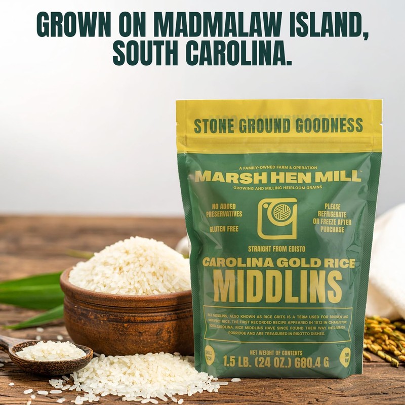 Marsh Hen Mill Carolina Gold Rice Middlins | Premium Heirloom