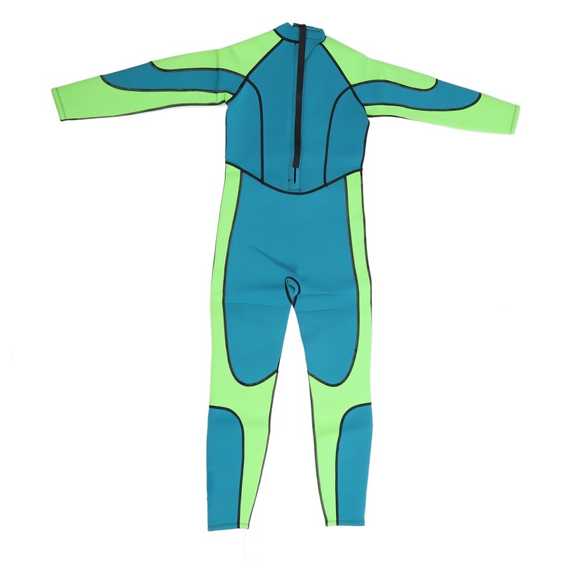 Kids Wetsuit Green Long Sleeve 2.5MM Warm Keeping UV Protection