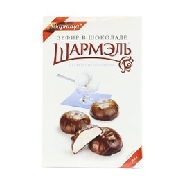 Marshmallow Ice Cream Flavored Chocolate Covered "Sharmel" (8.8 Ounce/250 Gram) Imported from Russia