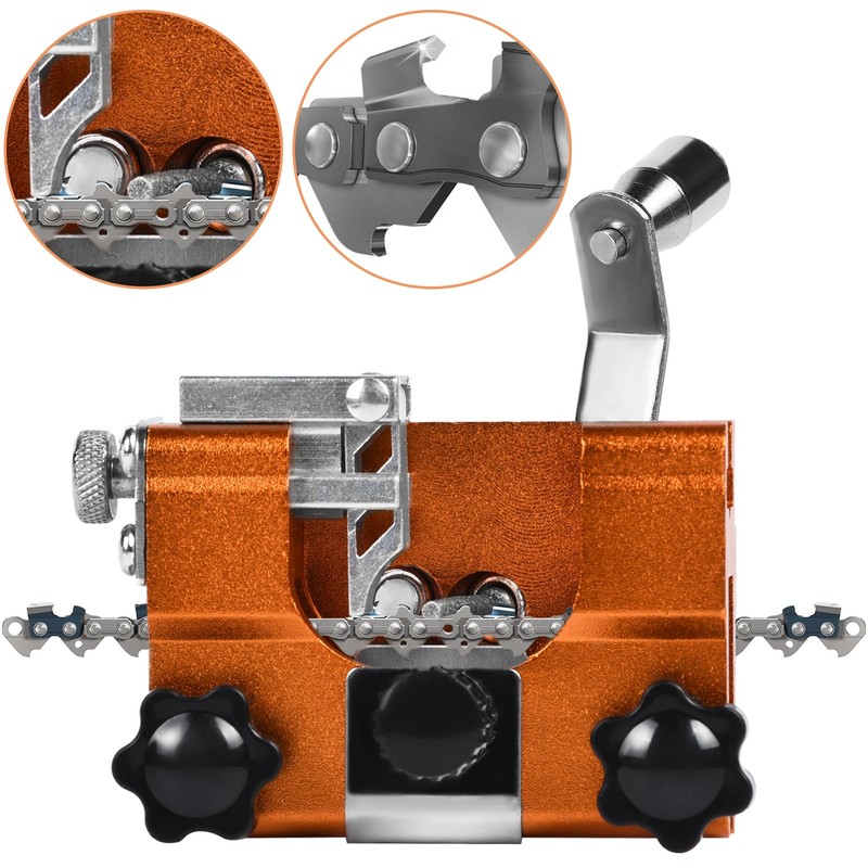 Funnytek Chainsaw Sharpener Jig Kit, Portable Chain Saw Sharpening Tool