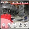 JEUCLEL T80 Torx Bit Socket, 1/2" Drive Torx Star 6