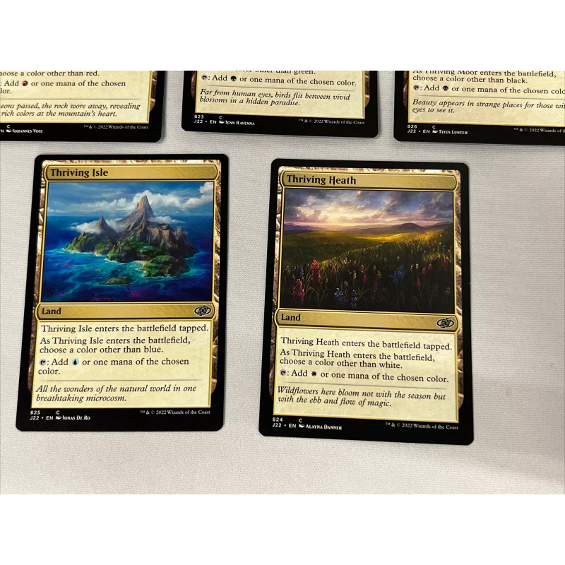 MTG Thriving Lands (Set of 5) Magic Jumpstart Grove Moor