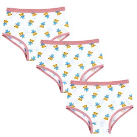 Asheyya 3 Pcs Potty Training Pants 2-3 Years, Reusable Cotton Toddler Training Pants Girls 2-3 Multicolour